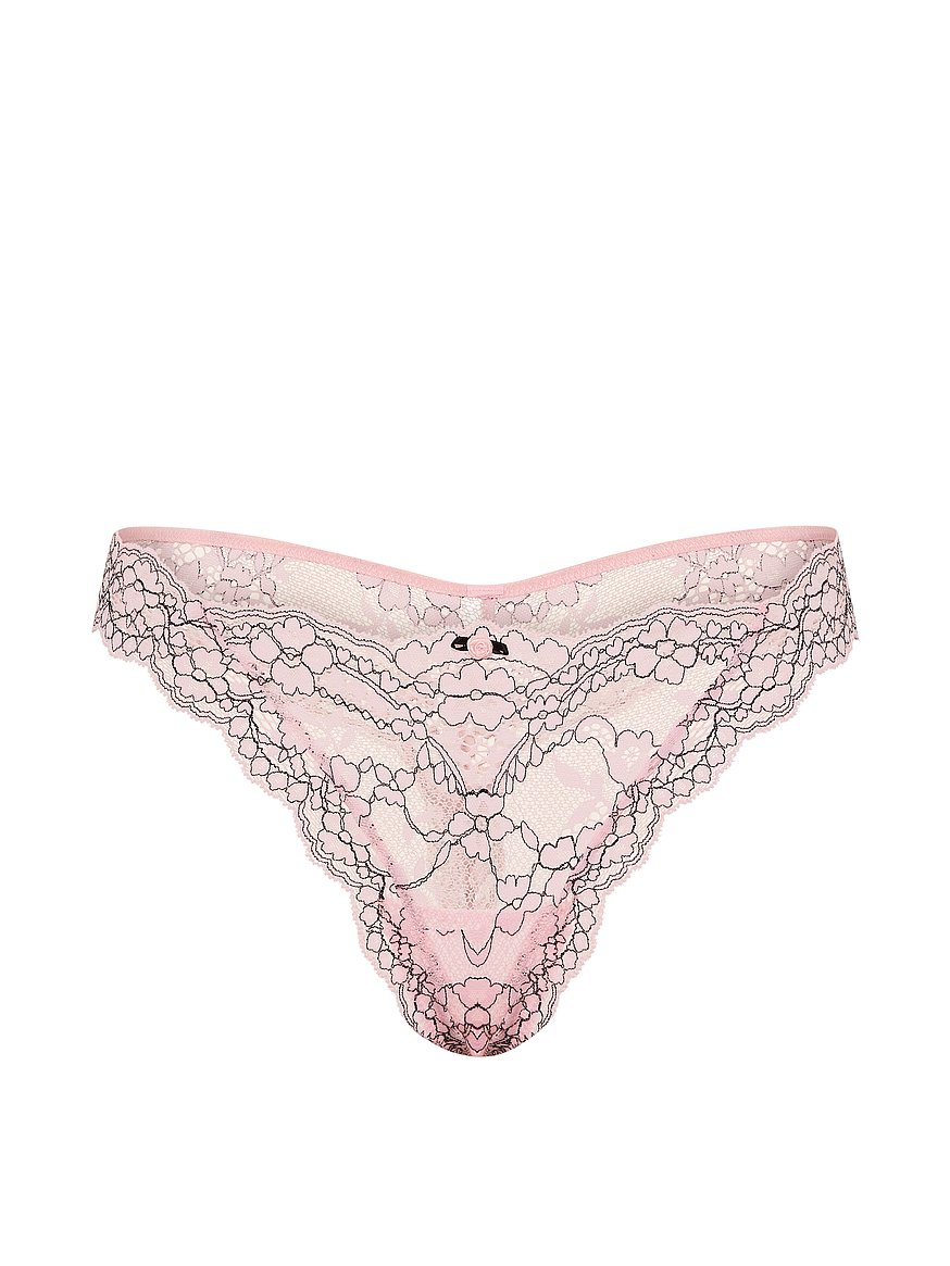 Buy Lace Thong Panty, Angel Pink - Order Panties online