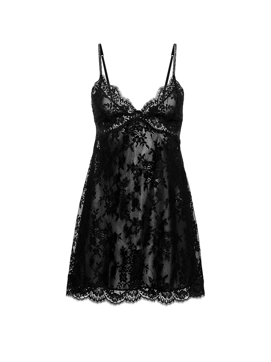 victoria secret black lingerie dress Victoria's Twinkle Strap Laceini Slip Duskauve (M) 100% Polyester. badge: Save 60% Philosophy Di Lorenzo Serafini size:8y-9y