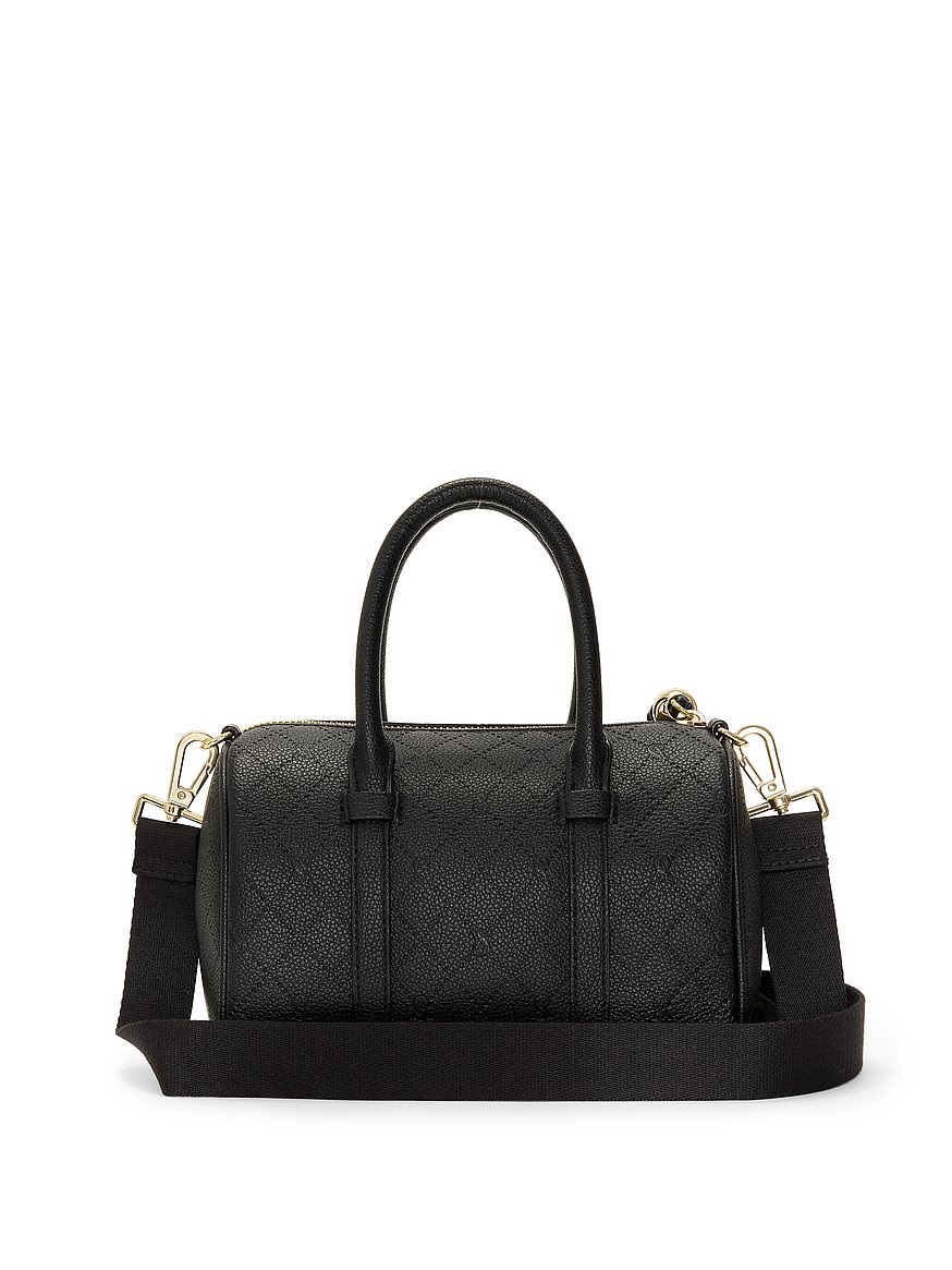 Buy Mini Duffle Crossbody Bag, Black Debossed - Order Bags online