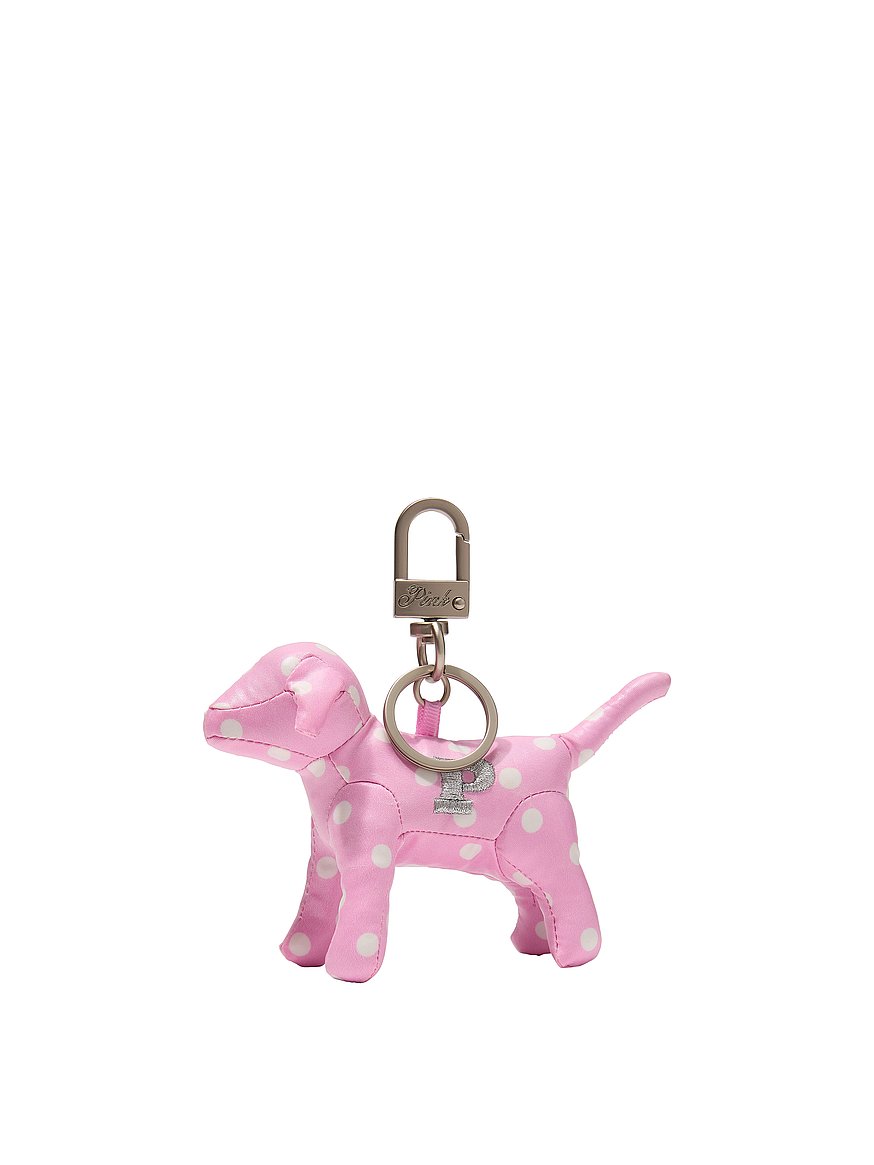 Buy PINK Micro Dog™ Keychain Charm, Pink Heritage Polka Dot With