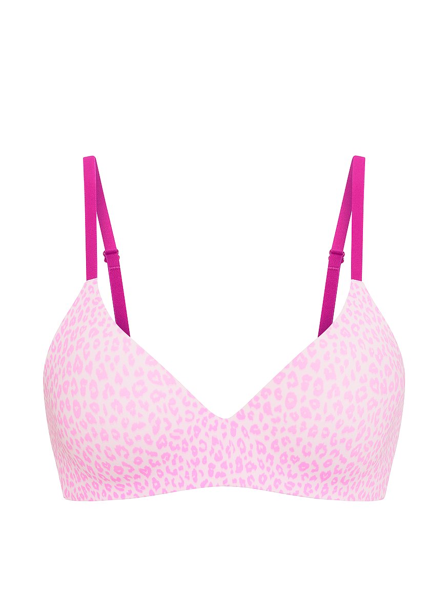 Buy Marshmallow Push-Up Wireless Comfy Bra, Pink Tulip Leopard