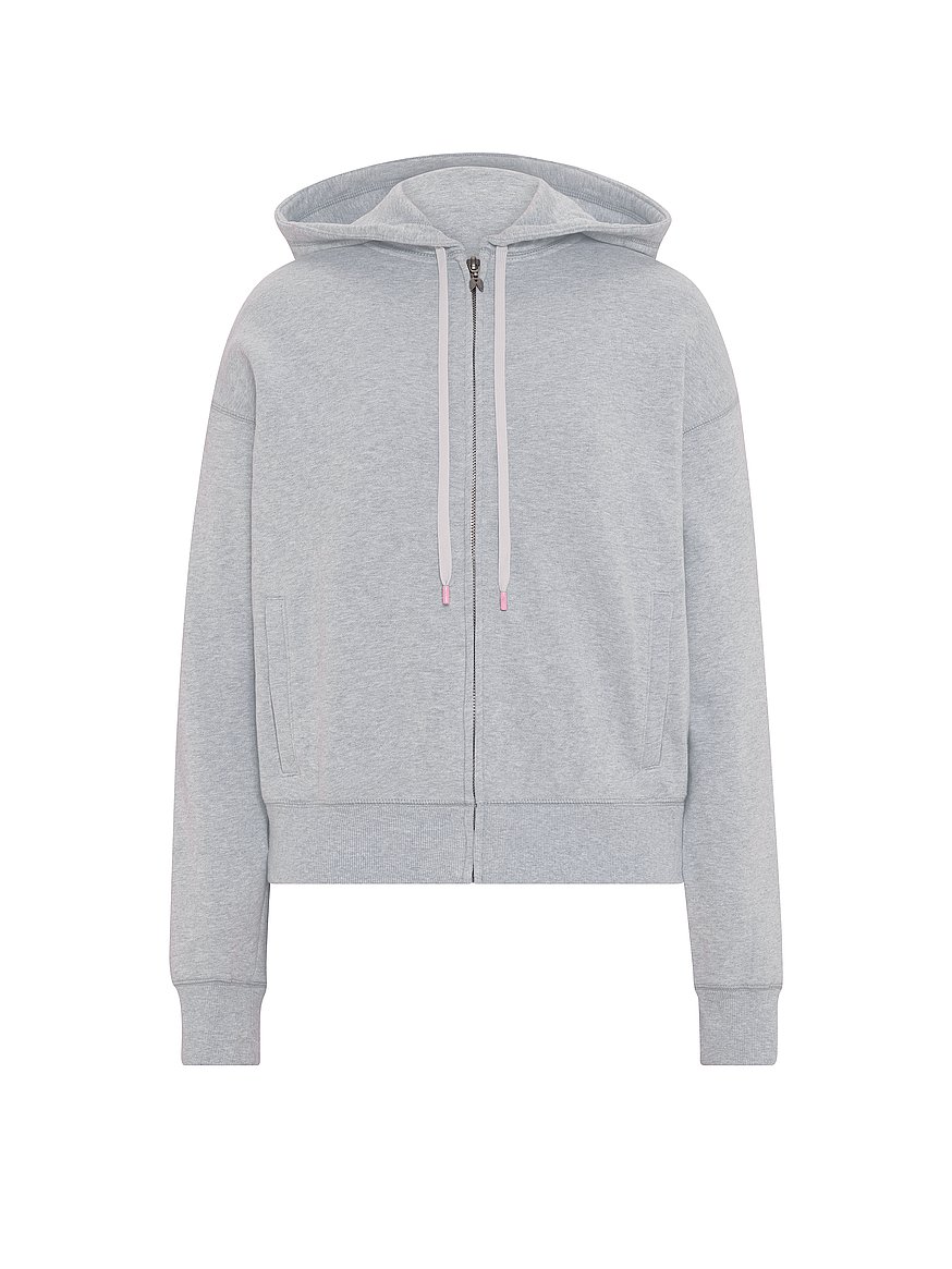 Buy Iconic Fleece Full-Zip Hoodie, Medium Heather Grey - Order