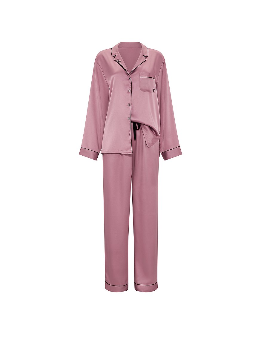 Buy Signature Satin Long Pajama Set, - Order Pajamas Sets online