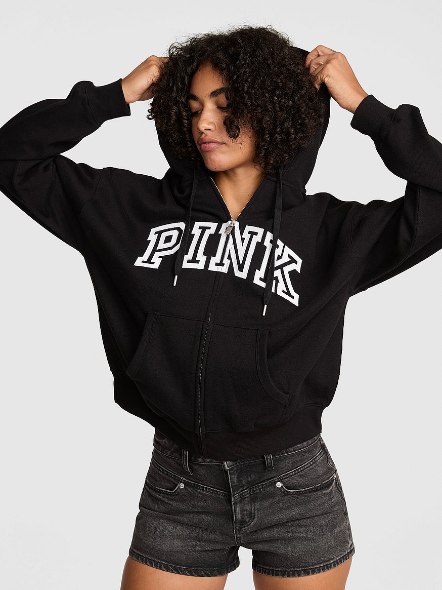 Buy Campus Fleece™ Full-Zip Hoodie, Black - Order Hoodies