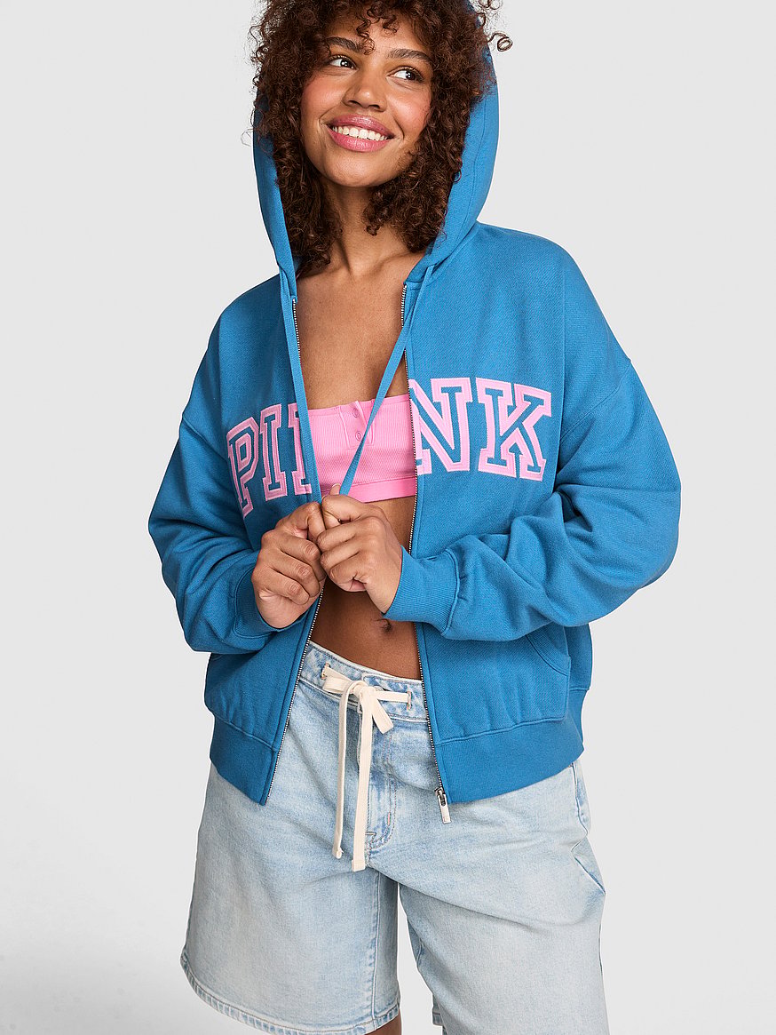 Buy Campus Fleece™ Full-Zip Hoodie, Blue - Order Hoodies