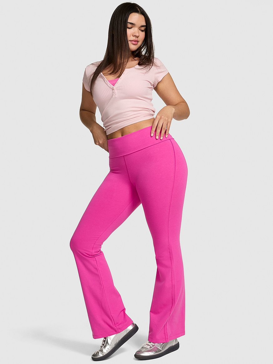 Buy All-Day Cotton™ Foldover Flare Leggings, Limited Edition Pink