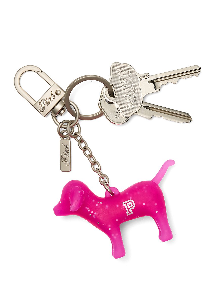 Buy PINK Micro Dog™ Keychain Charm, Resin Fall For Me Glitter