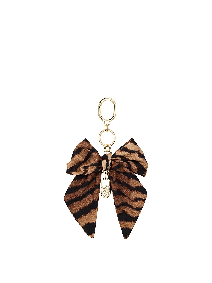 Buy Scarf Bow Bag Charm Keychain, Tiger - Order Small Accessories