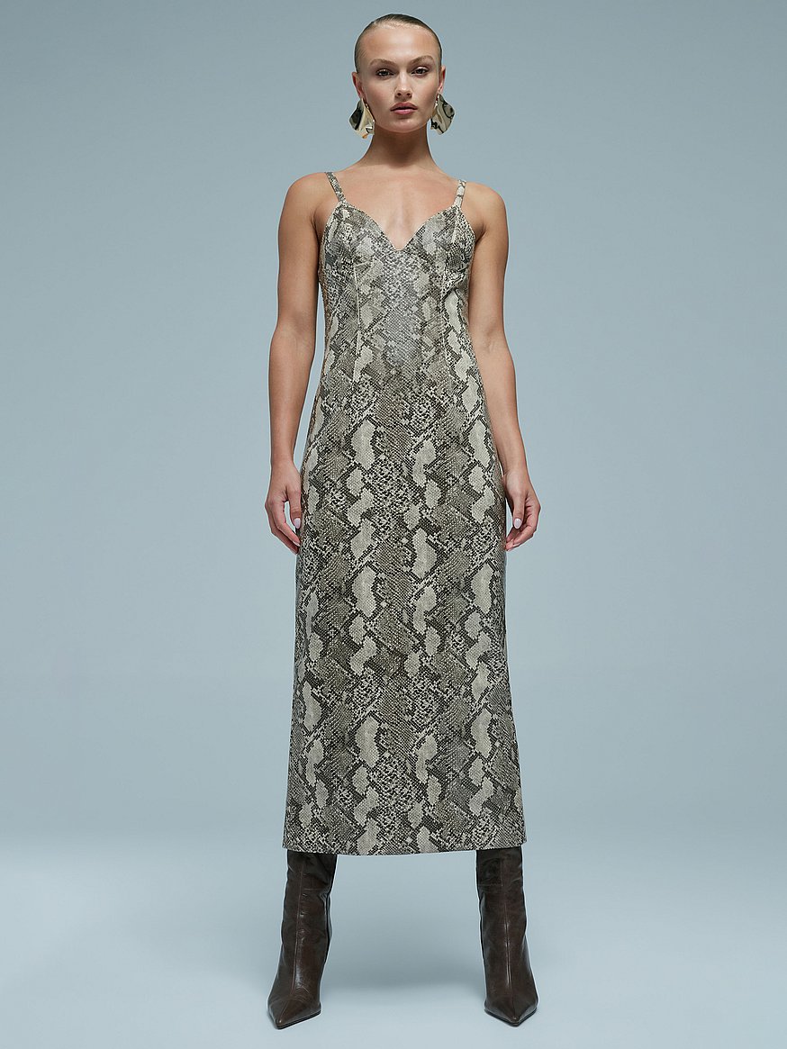 snakeskin cocktail dress Buy Estine Faux Dress, Snake - Order Dresses online The perfect dress to Children's shoes Size:31 LONG Brown Mesh Strapless Ruched Bodycon dress