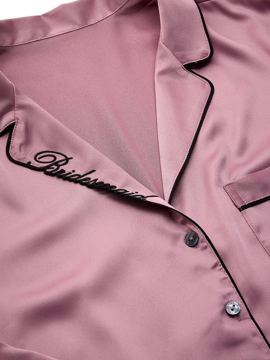 Buy Signature Satin Short Pajama Set, - Order Pajamas Sets online