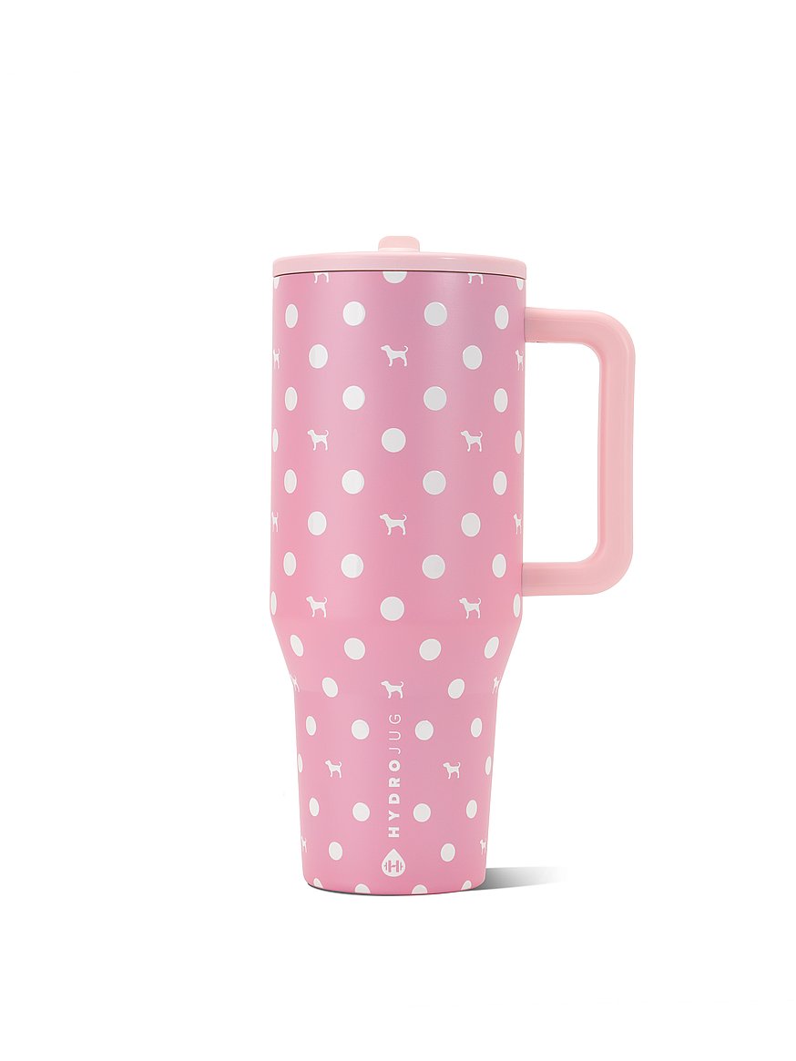 Buy 40oz Traveler Water Bottle, Pink Dot/Dog - Order Waterbottles