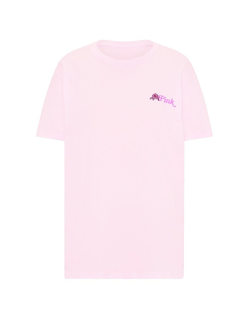 Buy Campus Cotton™ Tee, Pink Tulip Fresh Florals - Order Tops