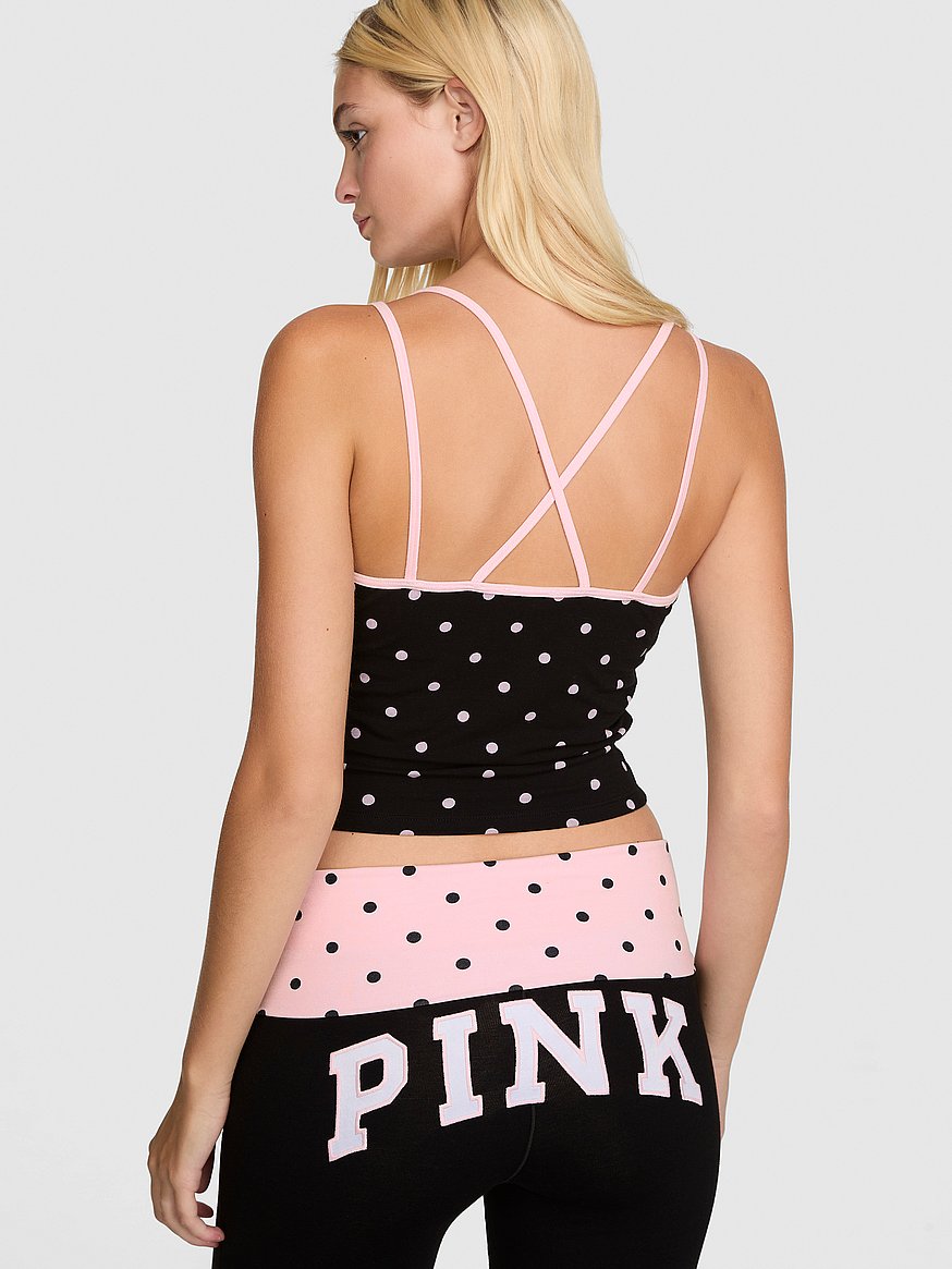VICTORIA'S SECRET タンクトップ・パジャマ＆パンツ！ S Buy All-Day Cotton™ Strappy Tank Top, Pink Dots - Order Tops