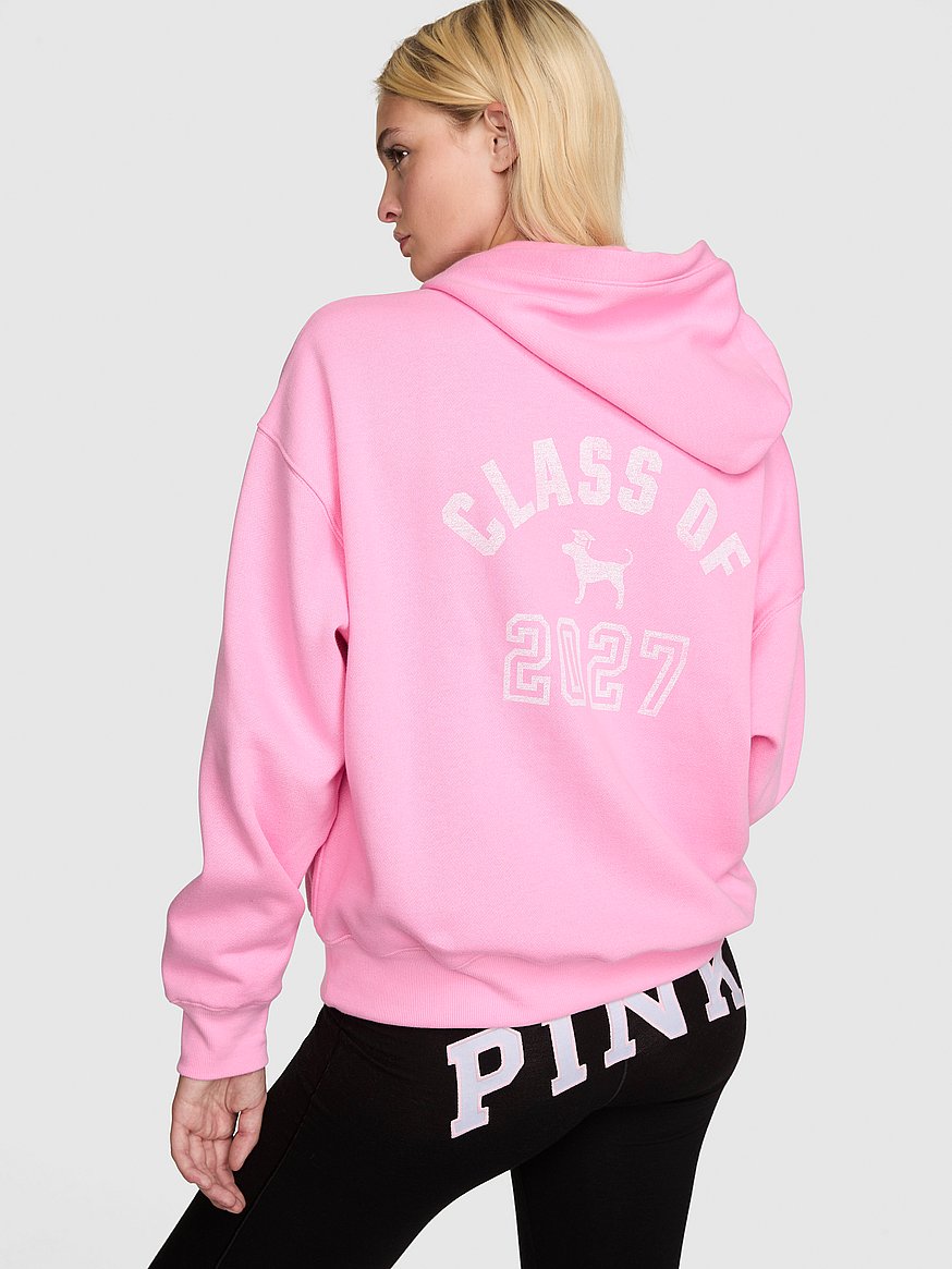 Buy Campus Fleece™ Full-Zip Hoodie, Pink Lollipop - Order Hoodies