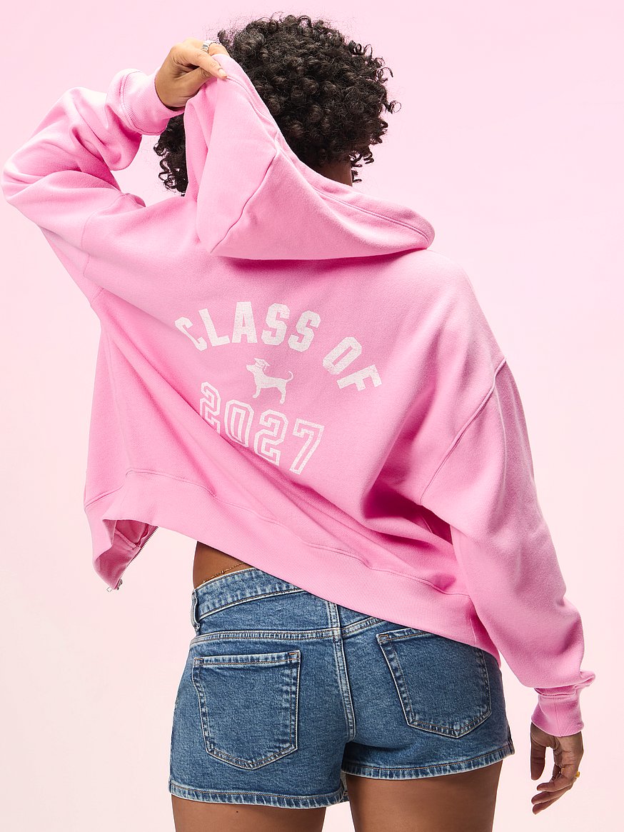 Buy Campus Fleece™ Full-Zip Hoodie, Pink Lollipop - Order Hoodies