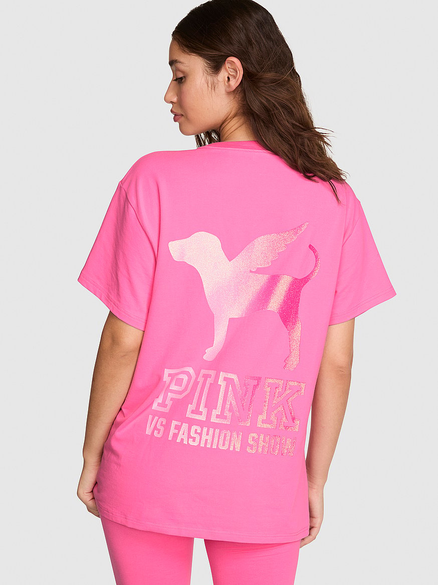 Buy Campus Cotton™ Tee, Pink Halftime Show Hollywood Pink - Order