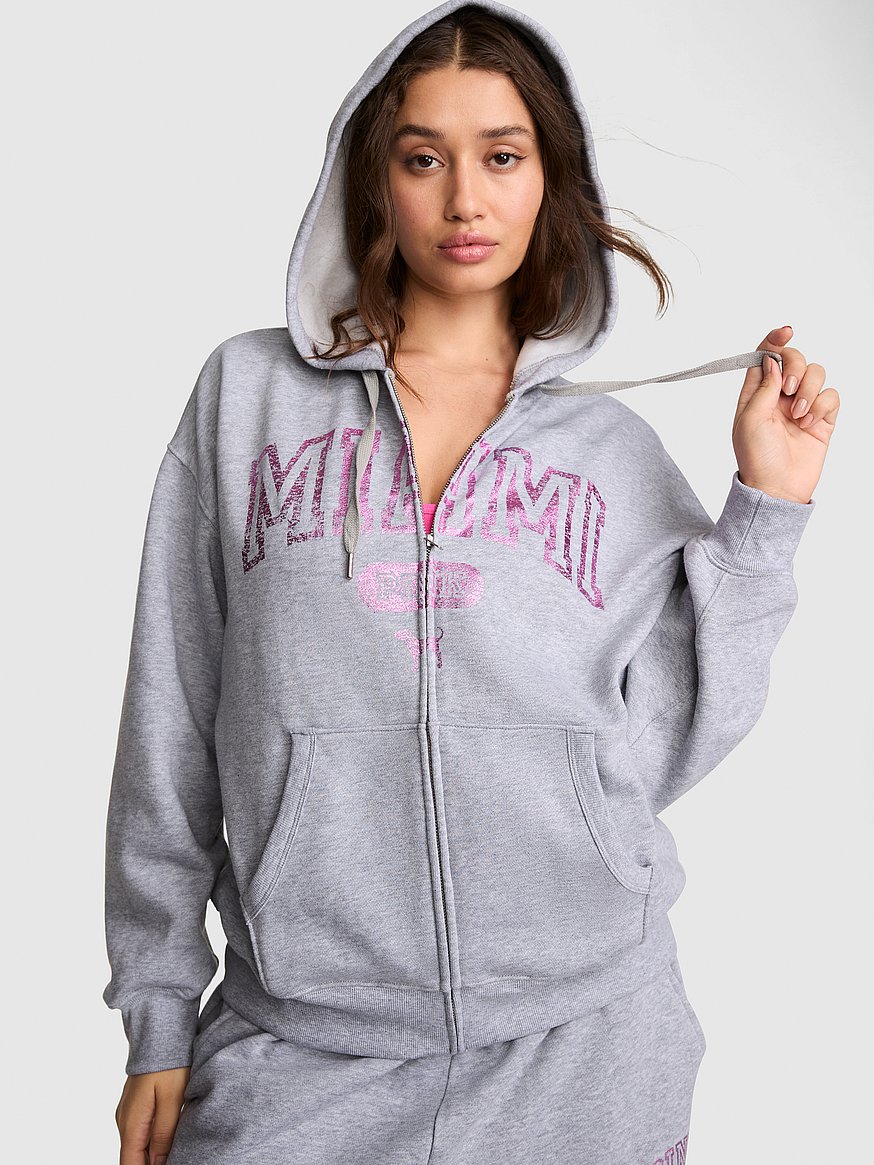 Buy Campus Fleece™ Full-Zip Hoodie, Miami Icons - Order Hoodies
