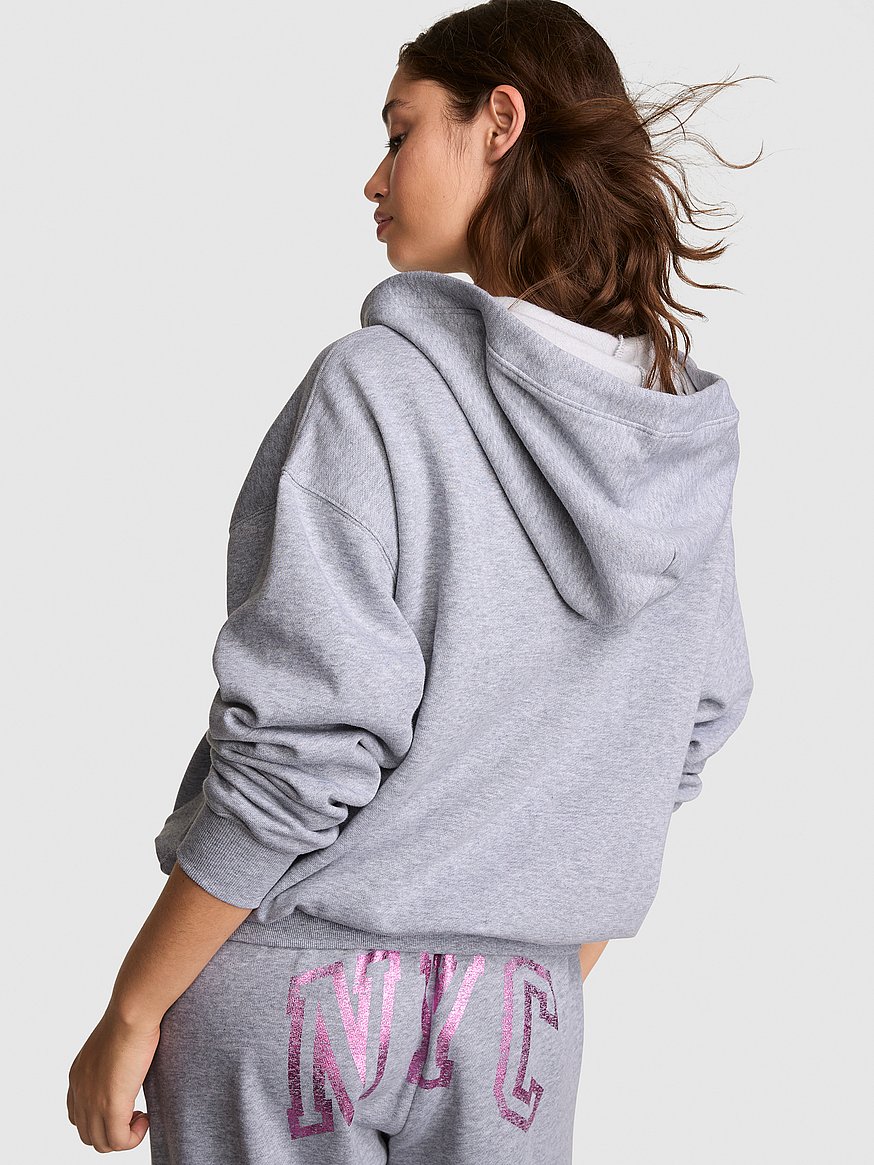Buy Campus Fleece™ Full-Zip Hoodie, Heather Grey - Order Hoodies