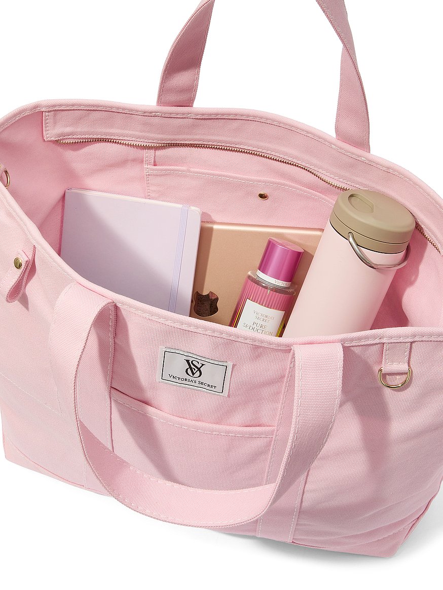 Buy VS Icon Large Canvas Tote Bag, Pretty Blossom - Order Bags
