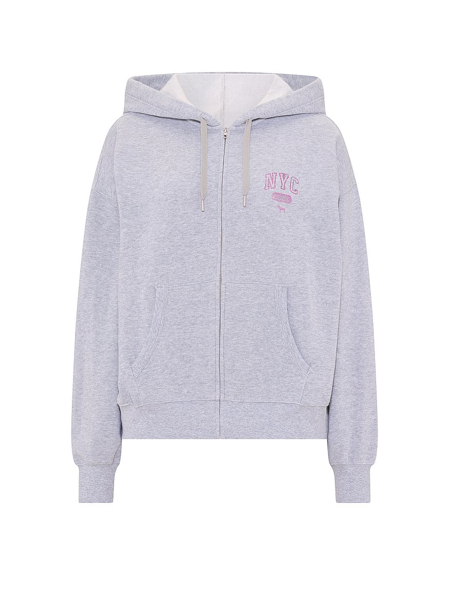 Buy Campus Fleece™ Full-Zip Hoodie, Heather Grey - Order Hoodies