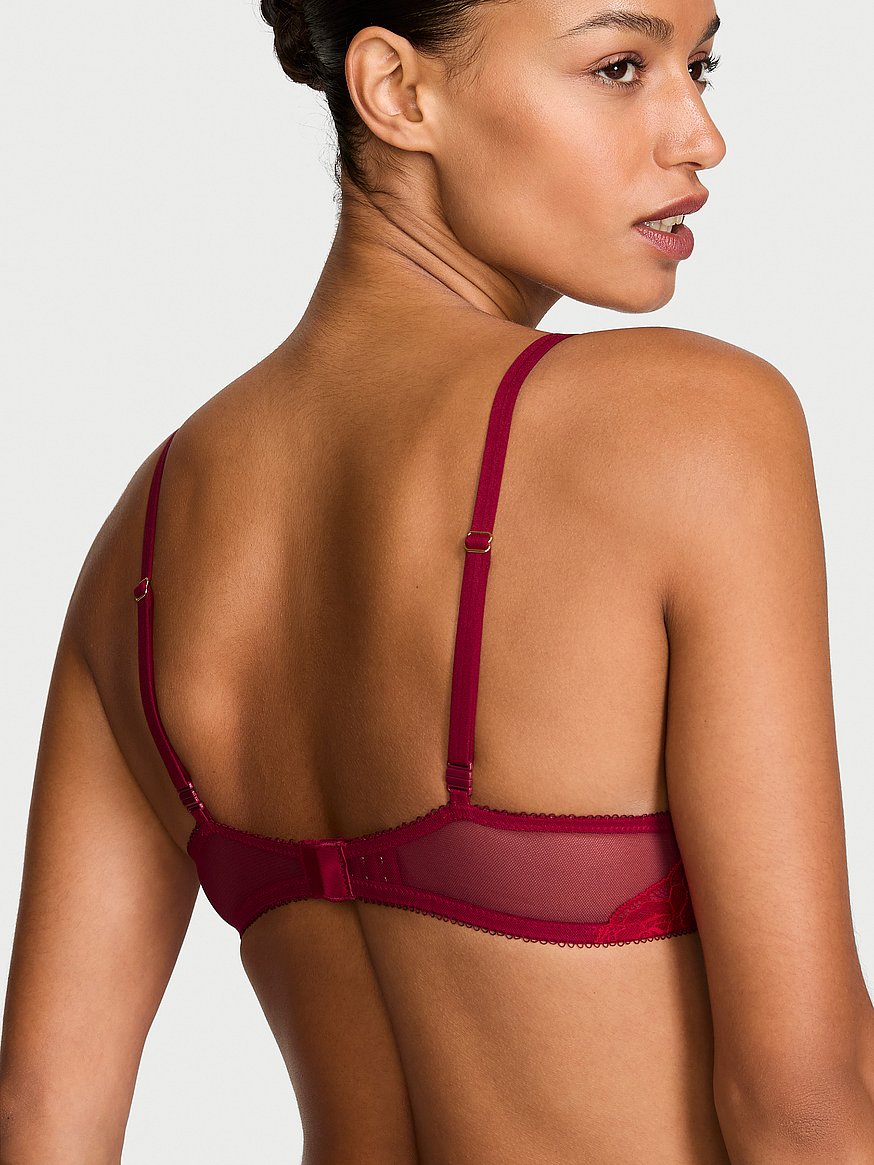 Buy Envy Low-Cut Push-Up Bra, Red Lacquer - Order Bras online