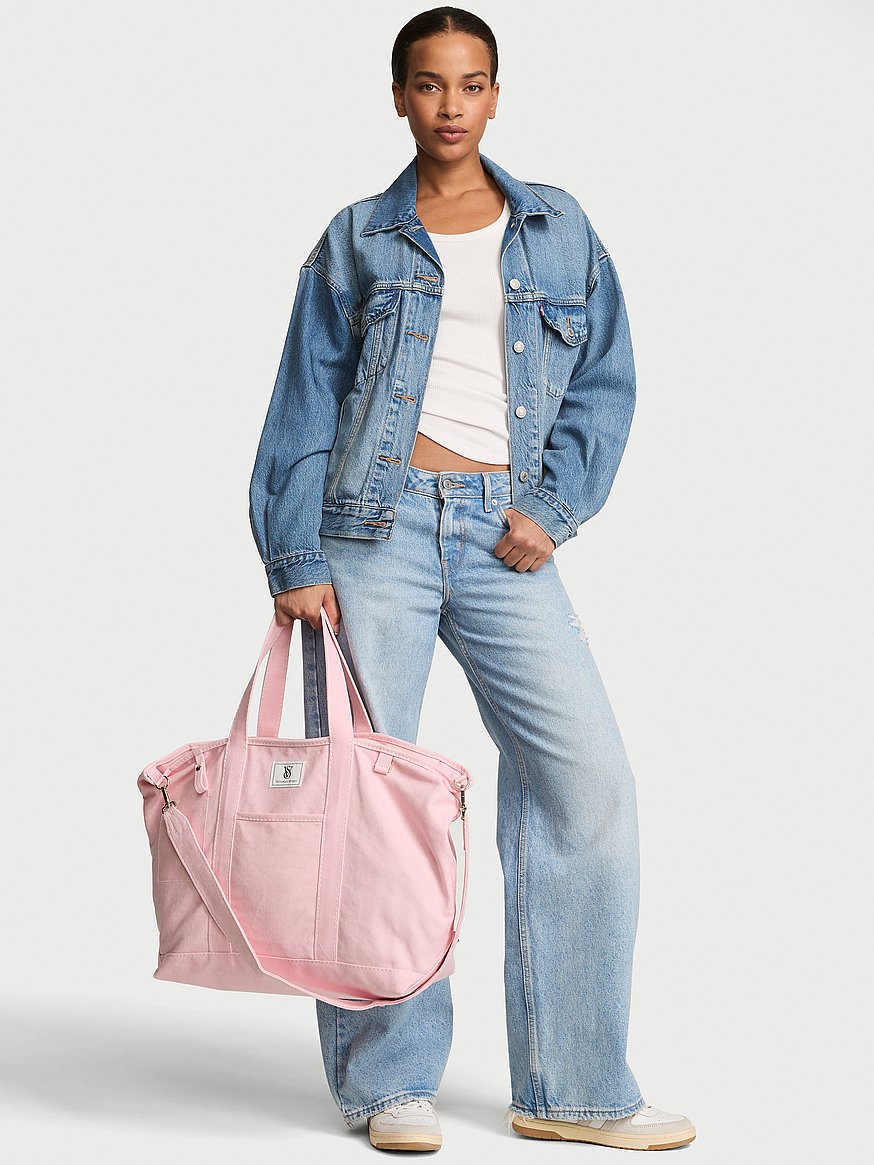 Buy VS Icon Large Canvas Tote Bag, Pretty Blossom - Order Bags