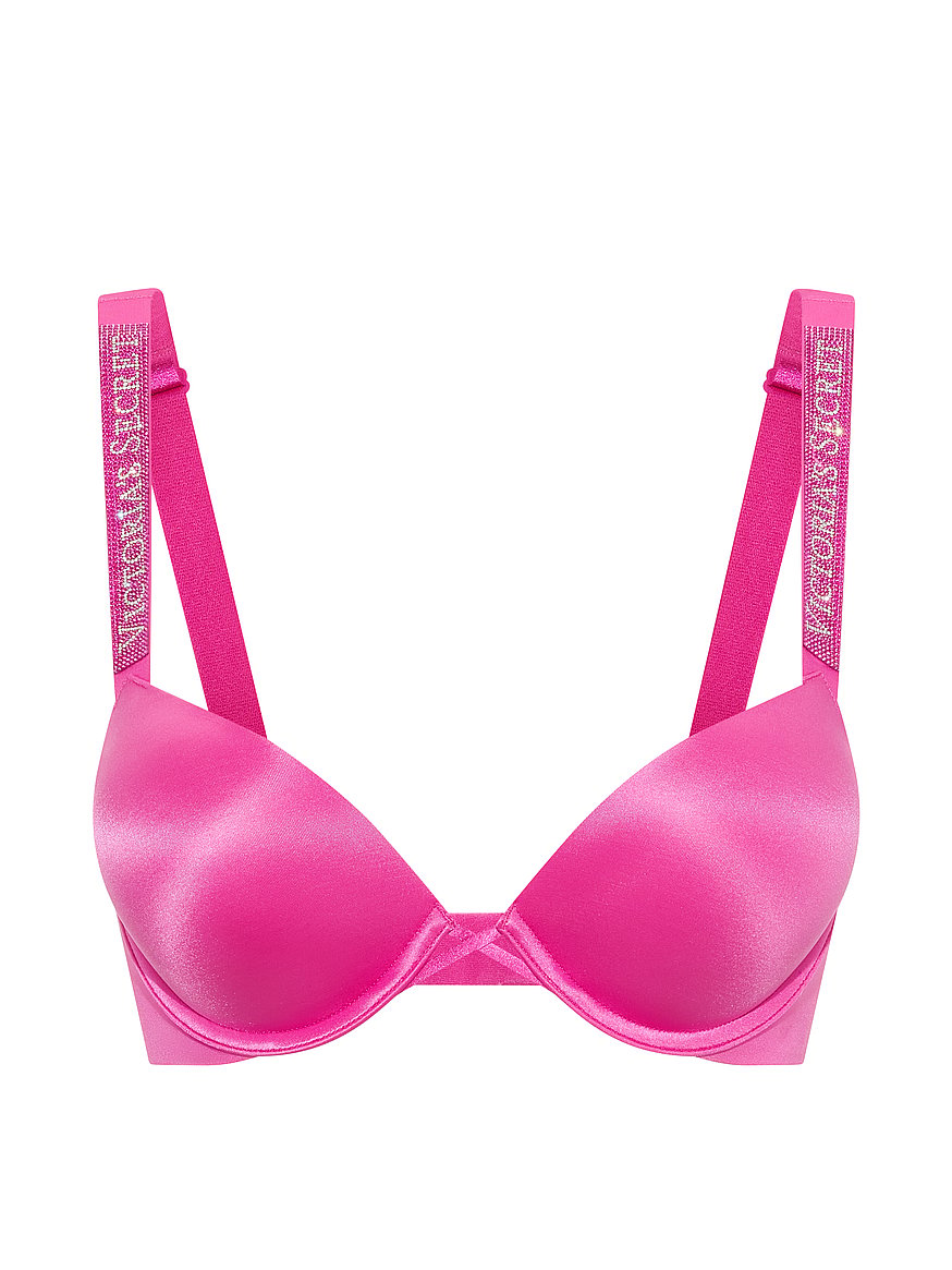 Buy Bombshell Logo Shine Strap Add-2-Cups Push-Up Bra, Pink
