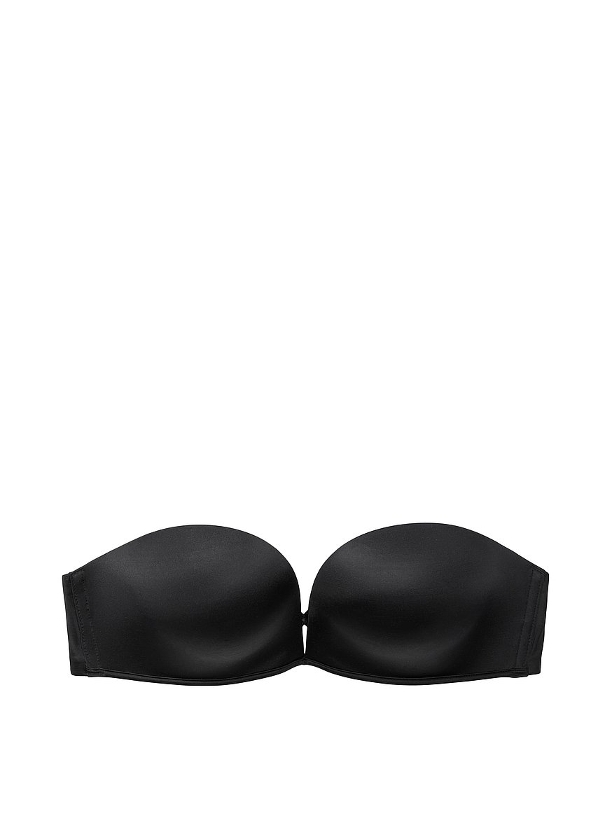  Victorias Secret Bombshell Strapless Push Up Bra, Add 2 Cups,  Plunge Bra, Padded Bra Adjustable Straps, Strapless Push Up Bras For Women,  Very Sexy Collection, Black
