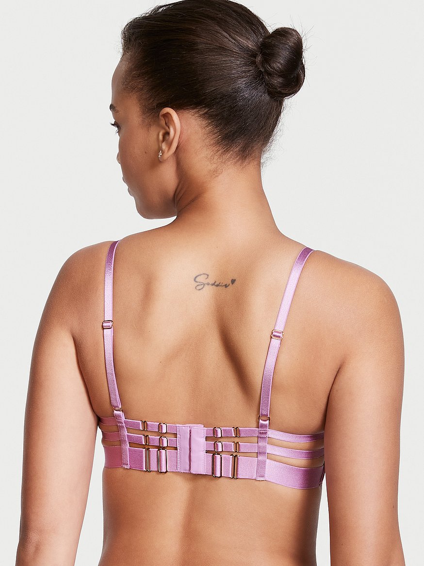 Buy Strappy Embroidered Open Cup Balconette Bra - Order Bras online  5000008596 - Victoria's Secret US