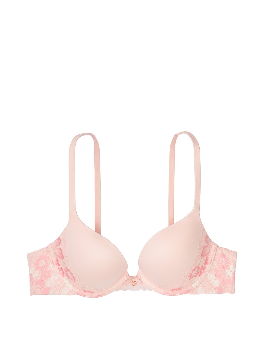 Victoria's Secret PINK - Heartbreaker! Push-up Plunge Bra with All-over  Lace