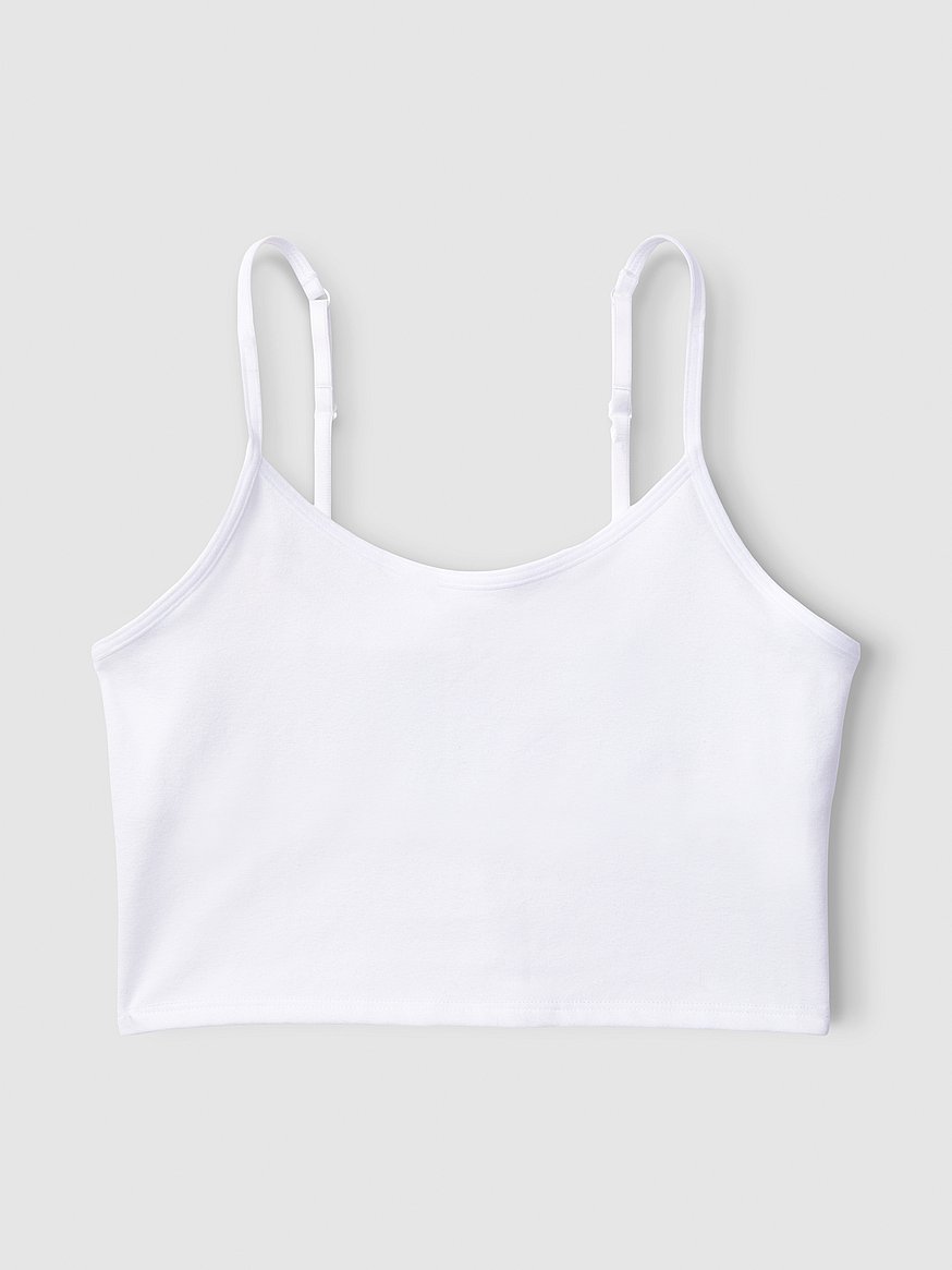 New Look cross back cami top in white