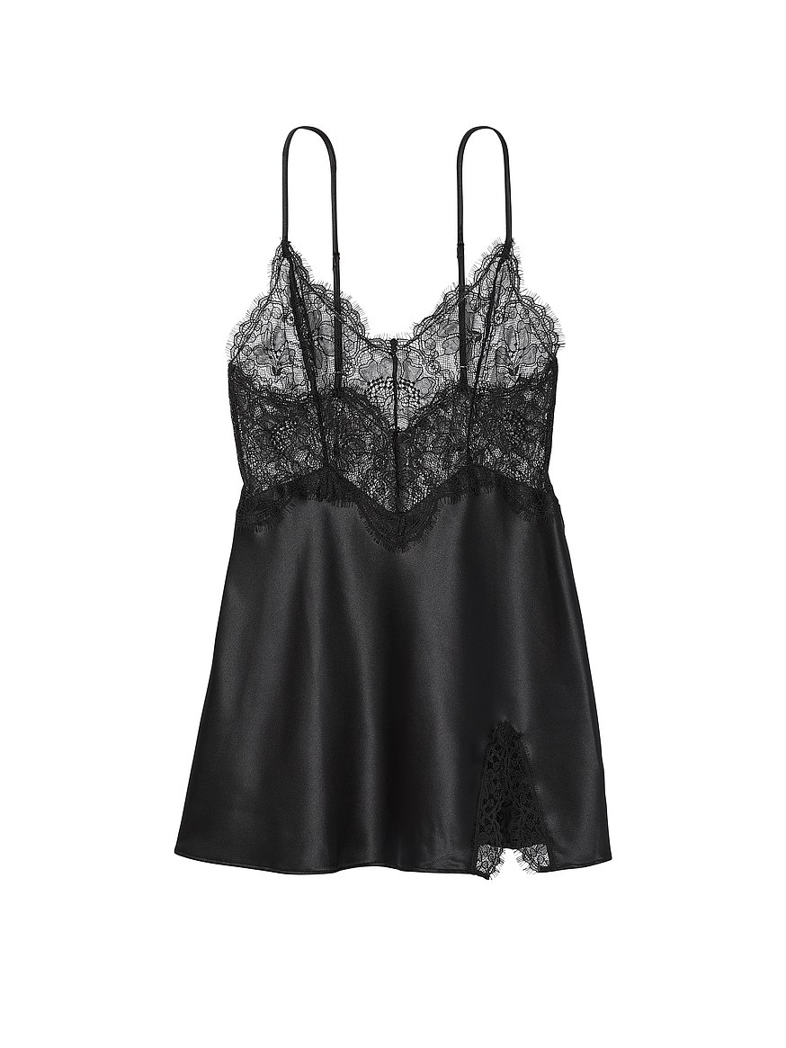 Buy Satin Plunge Lace Inset Slip - Order Slips online 1122163200 -  Victoria's Secret US