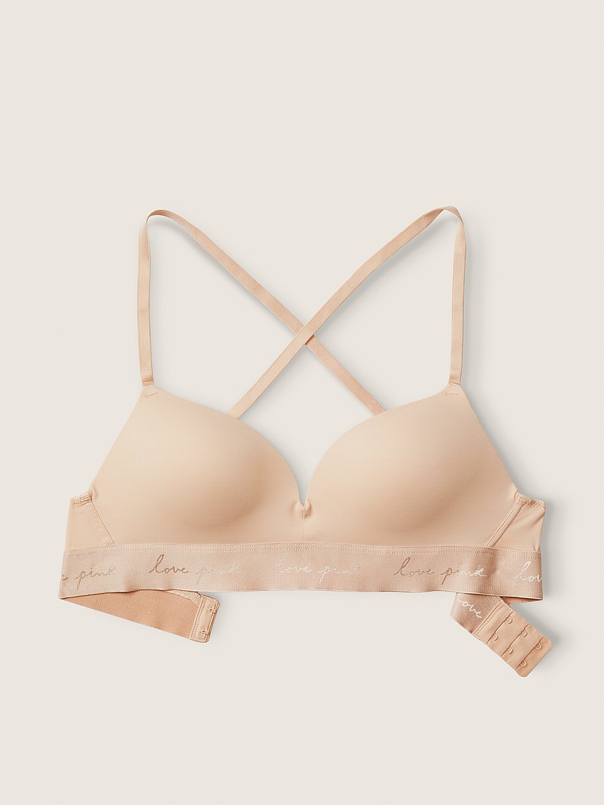 Seamless non-wired push-up bra - Old rose - Ladies