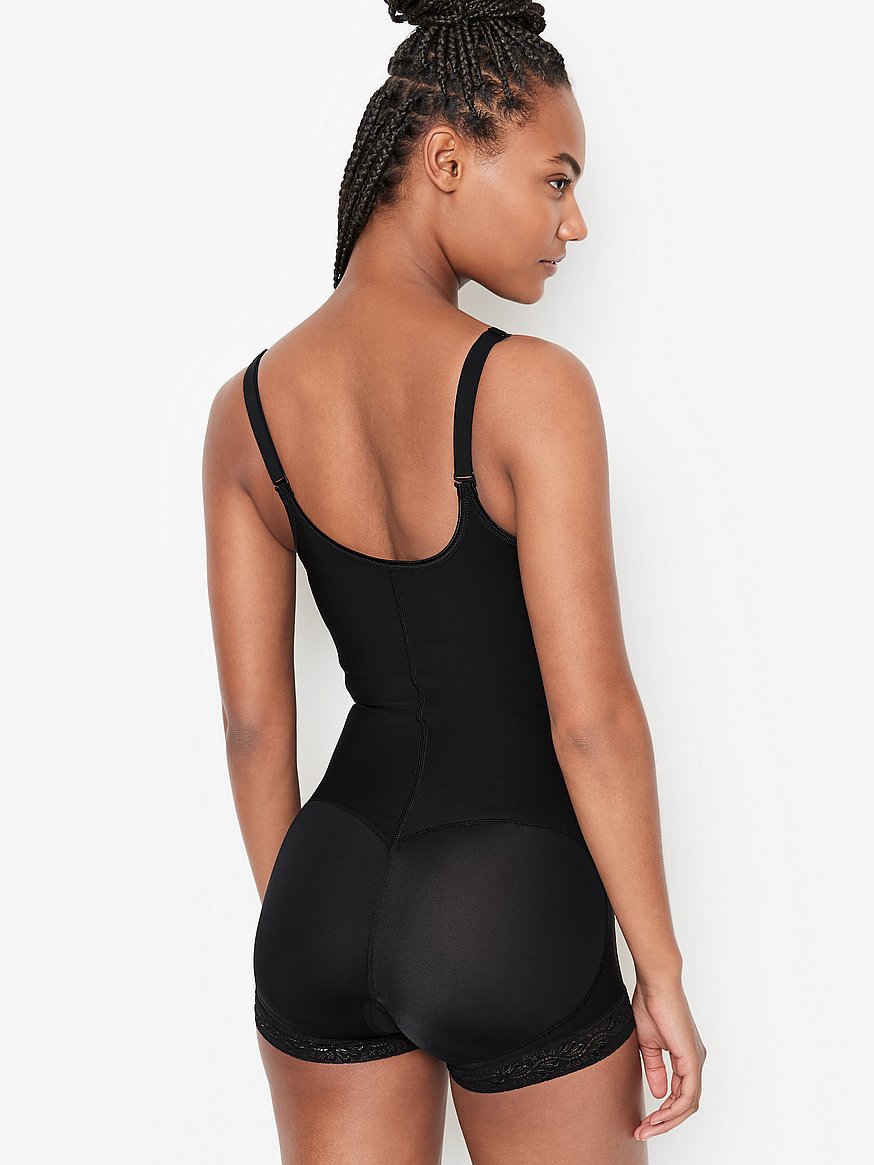 Open Bust Firm Compression Body Shaper Boyshort 