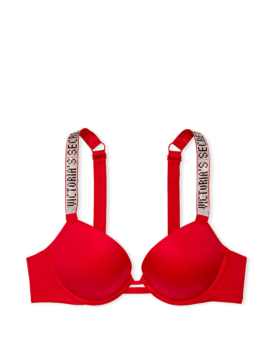 Bras VS Rhinestone Underwear Women Brand Design Sexy designer Lingerie Set  womens Seamless Push UP Briefs Sets Plus Size Red Pink Bra Y0911 Z230711