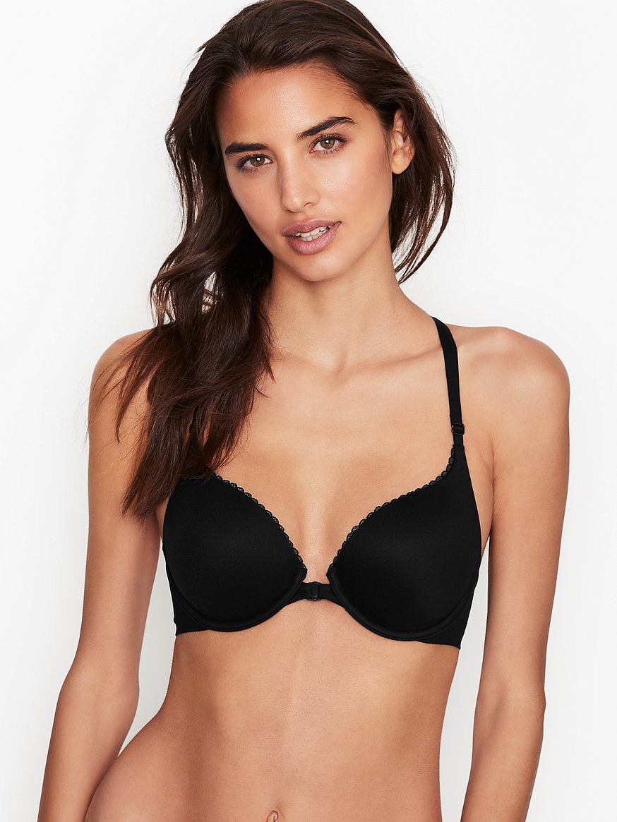 Buy Victoria's Secret Black Smooth Non Wired Push Up Bra from Next Sweden