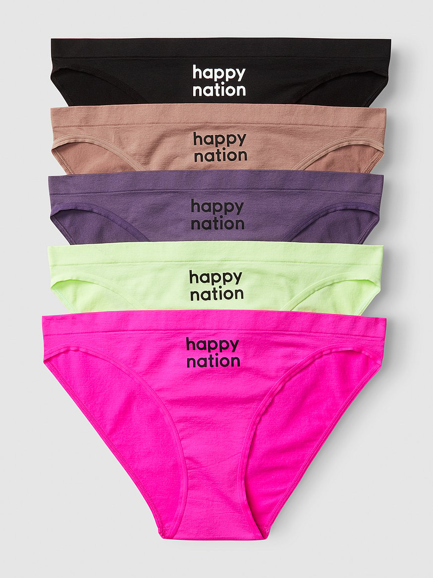 Buy 5-Pack Seamless Bikini Underwear - Order Panties online 1120594900 -  PINK US