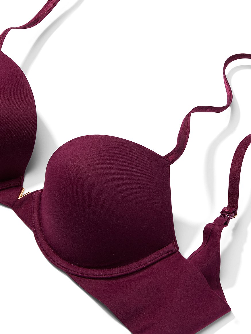 Victoria's Secret burgundy underwire snap front adjustable straps bra Size  34C