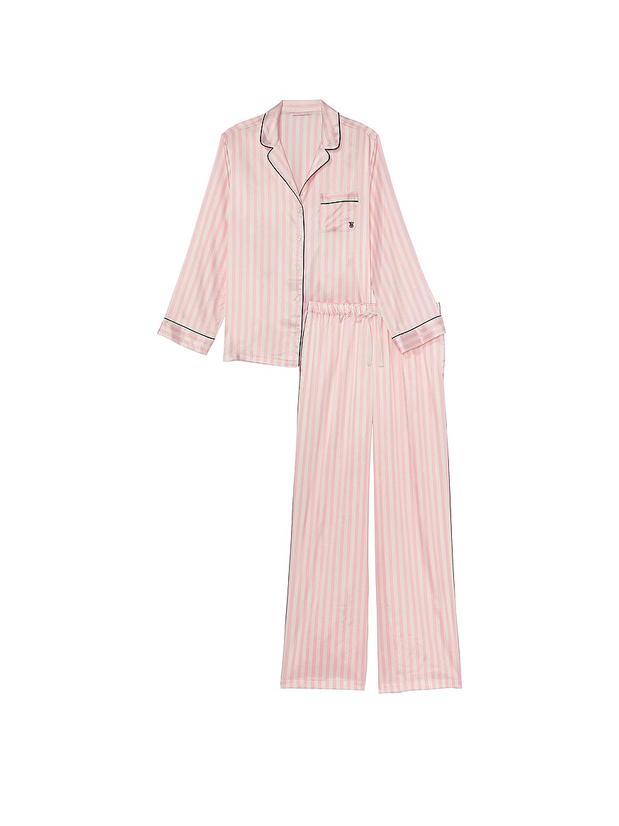 Buy Satin Long Pajama Set - Order Pajamas Sets online 5000000279 - Victoria's Secret 
