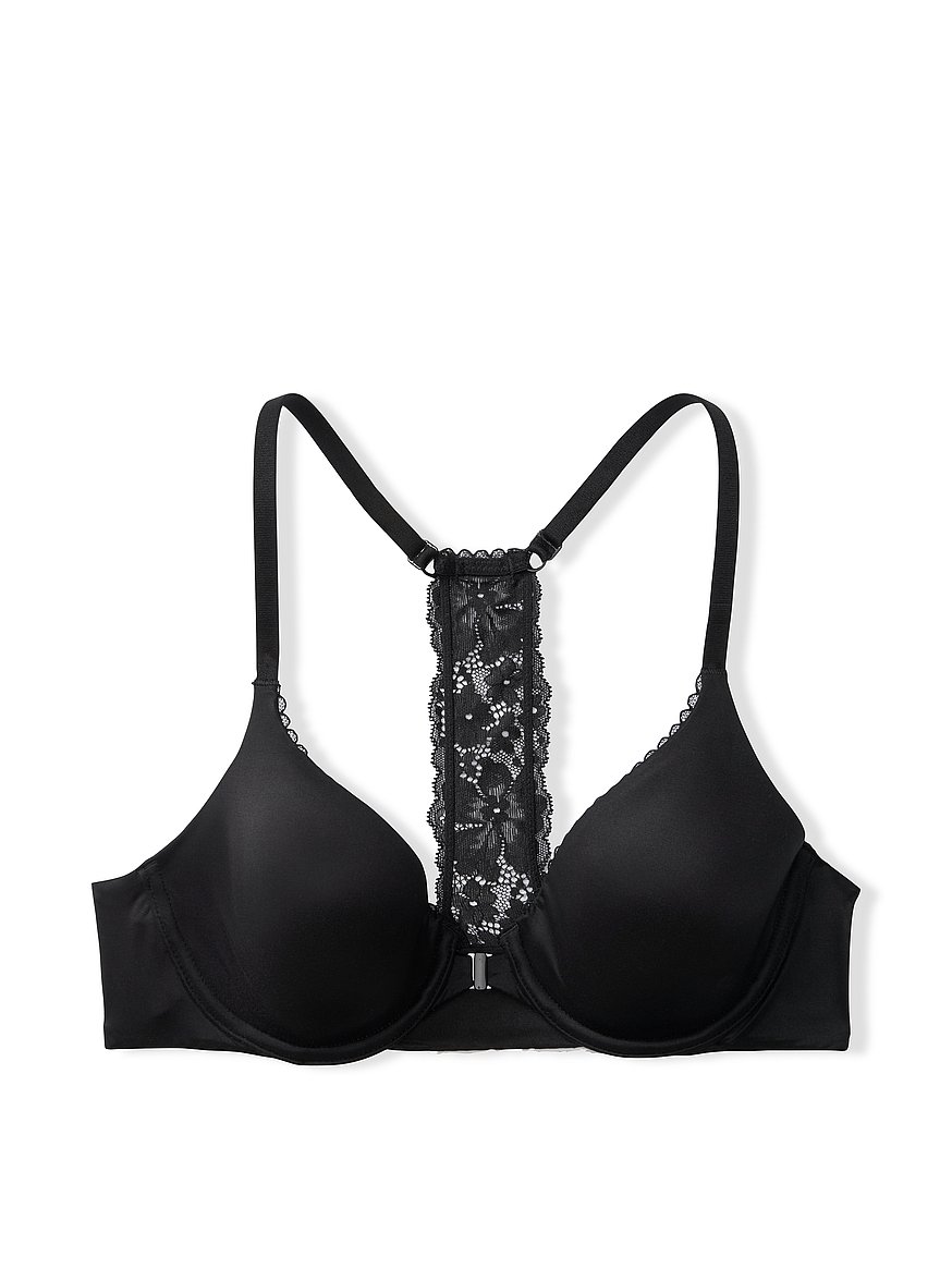 Lightly-Lined Full-Coverage Lace Racerback Bra
