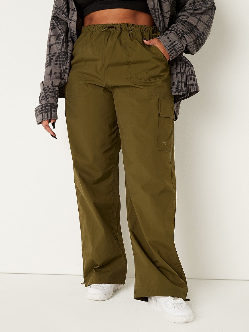 Buy Parachute Cargo Pants, - Order undefined online - PINK US