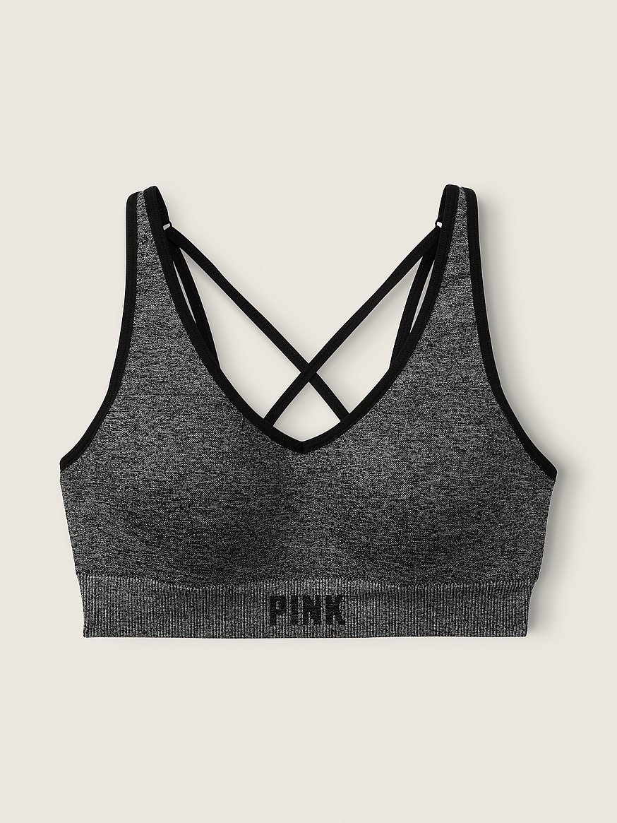 Victoria's Secret Pink Active Seamless Air Medium Impact Sports Bra,  Pink Collection (XS-XXL) 36.95