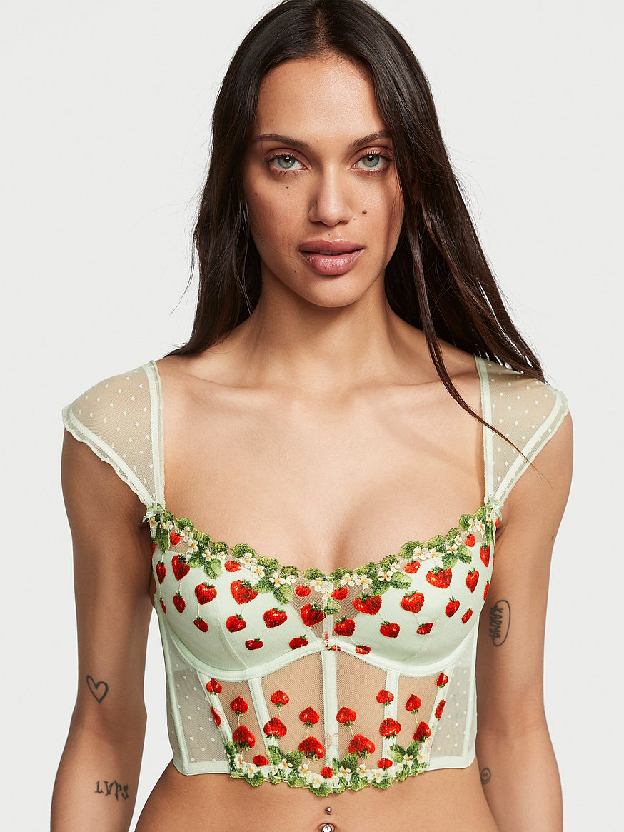 strawberry victoria secret corset styled｜TikTok Search
