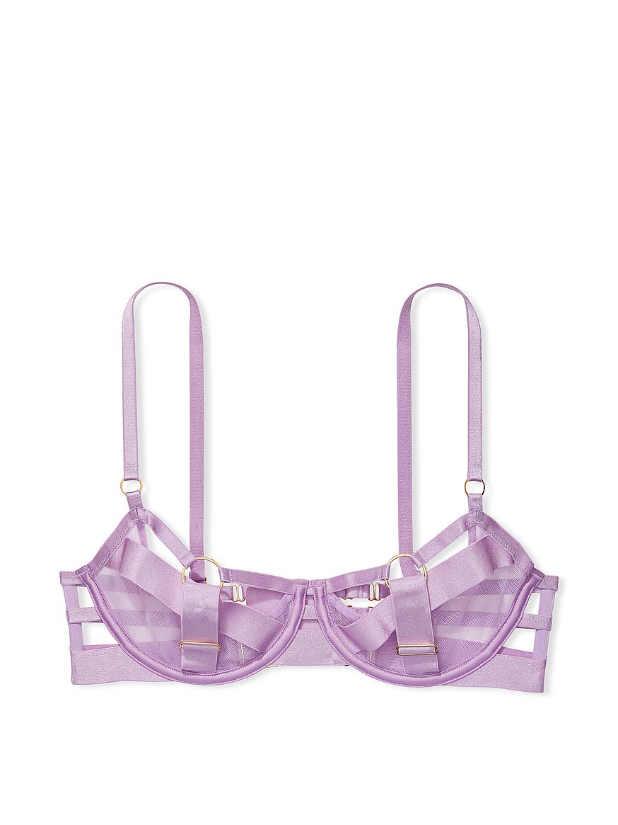 Buy Unlined Demi Strappy Cutout Bra - Order Bras online 5000007561 - Victoria's  Secret US