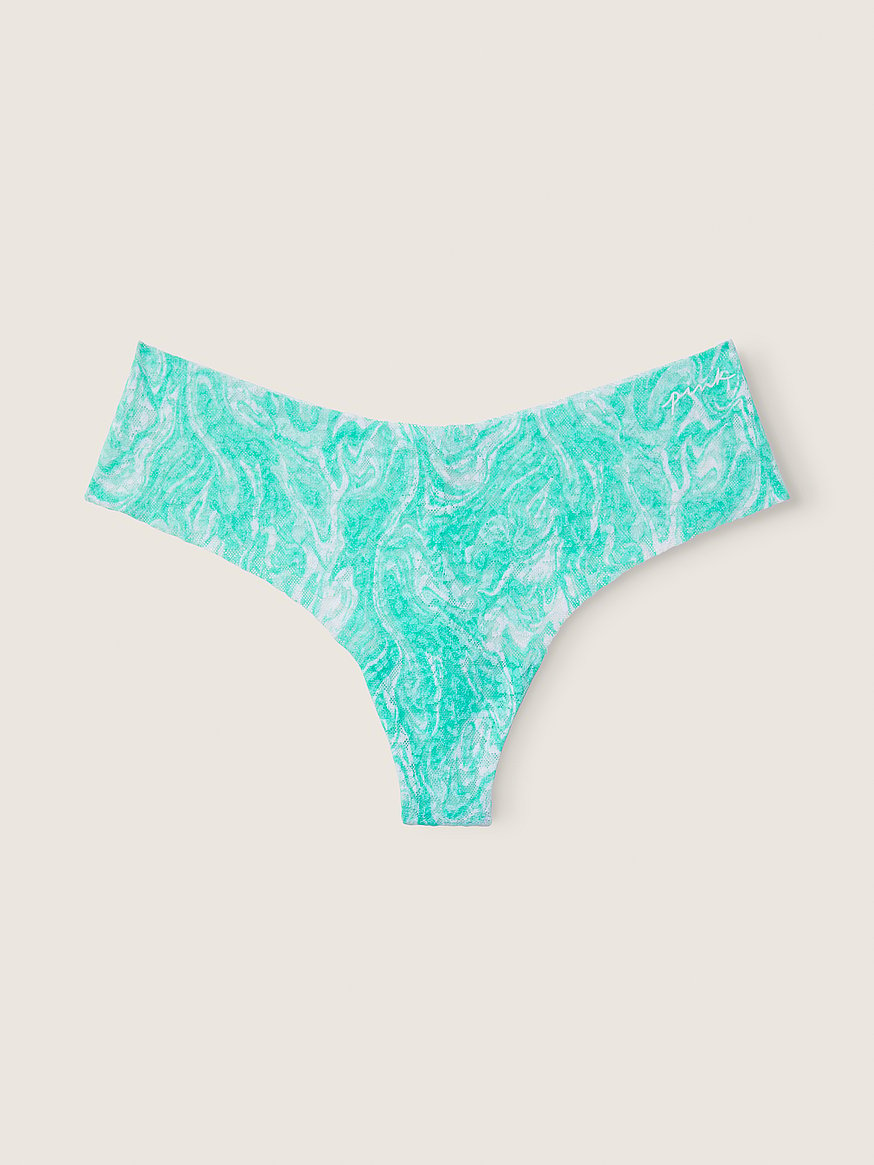  Victoria's Secret Pink No Show Thong Panty/Underwear Multicolor  New (as1, alpha, s, regular, regular) : Clothing, Shoes & Jewelry