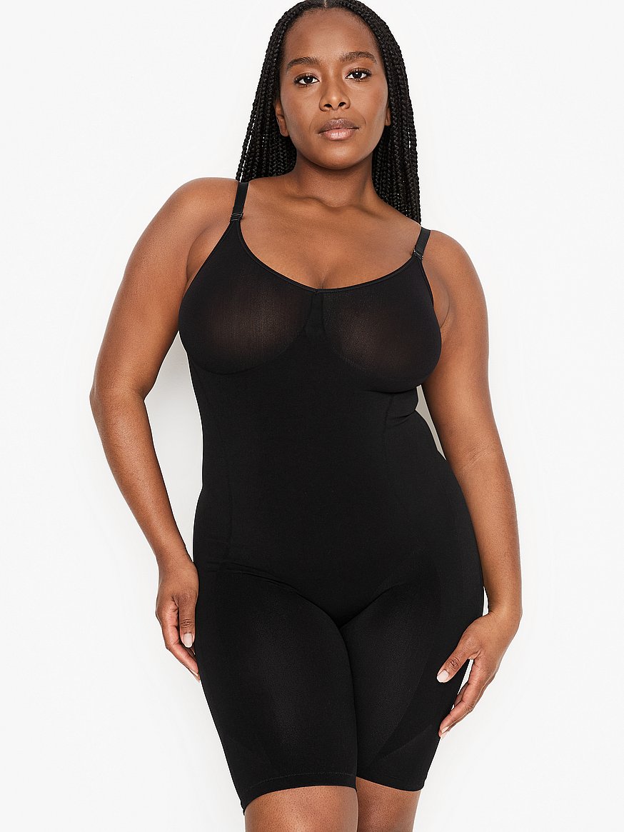 Buy Full Coverage Seamless Shaping Bodysuit, Black - Order