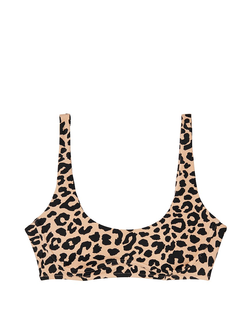 leopard print bralette top