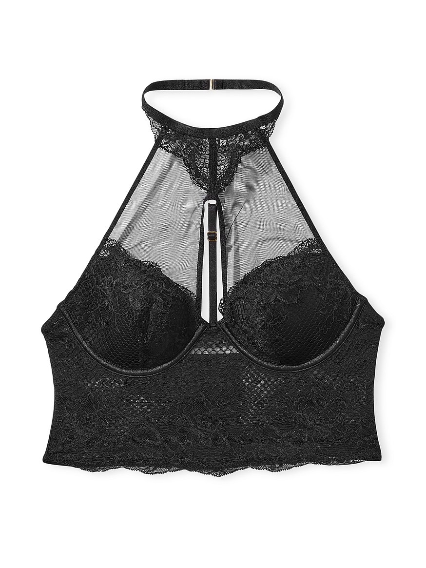 Buy Victoria's Secret Black Lace Unlined Corset Bra Top from Next Luxembourg