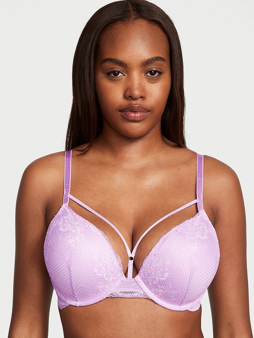 Victoria's Secret purple lace Very Sexy push-up bra size 32D - $23 - From  Haley