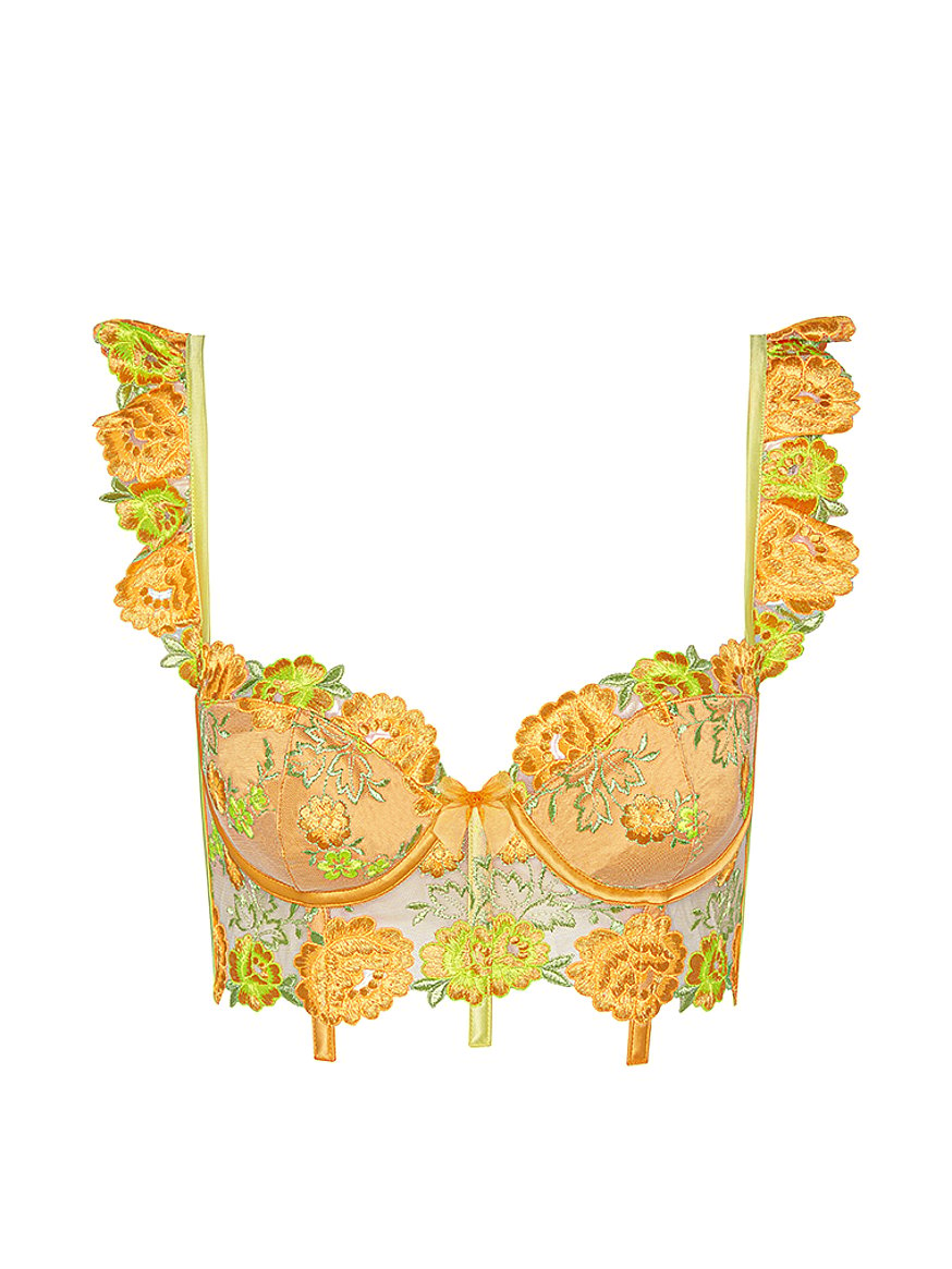 Buy Victoria's Secret Lemon Yellow Lace Lightly Lined Non Wired Bra from  Next Luxembourg